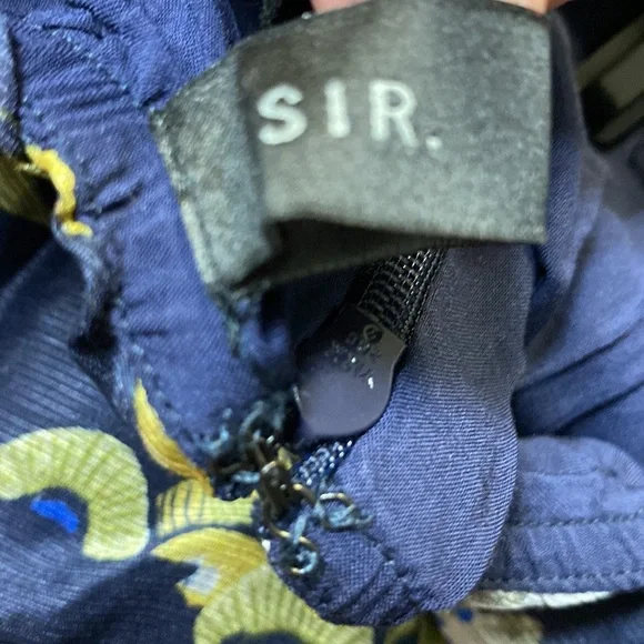 SIR the label Floral Dress in Navy and Yellow - Picture 10 of 14